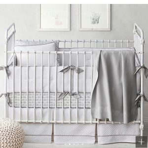 Restoration Hardware baby crib skirt